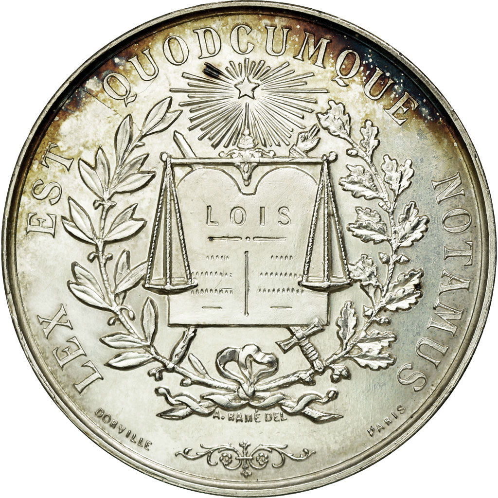 France, Token, Notary, , Silver, Lerouge:220