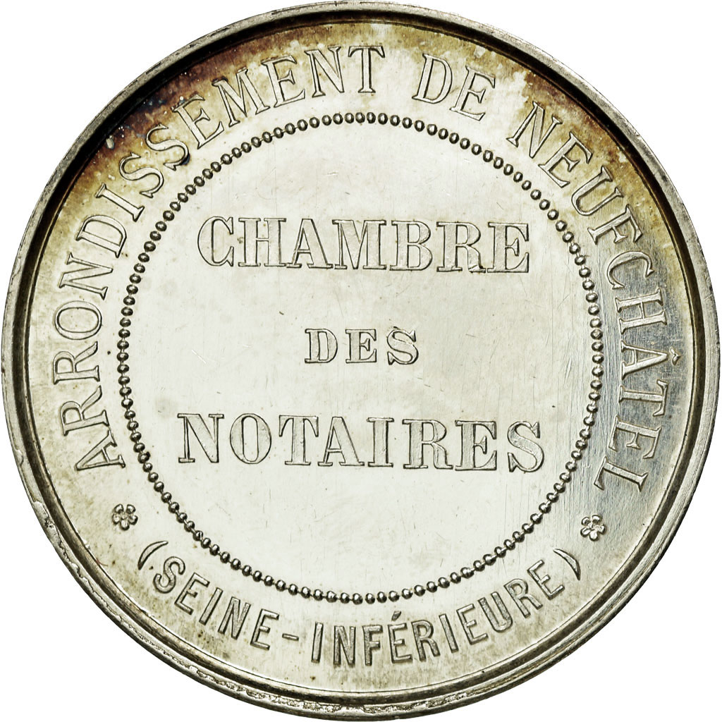 France, Token, Notary, , Silver, Lerouge:220