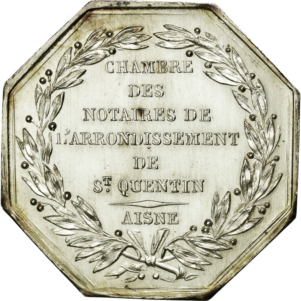 France, Token, Notary, , Silver, Lerouge:373