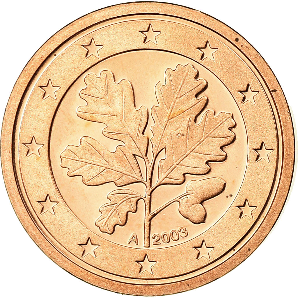 Bundesrepublik Deutschland, Euro Cent, 2003, Proof, STGL, Copper Plated Steel
