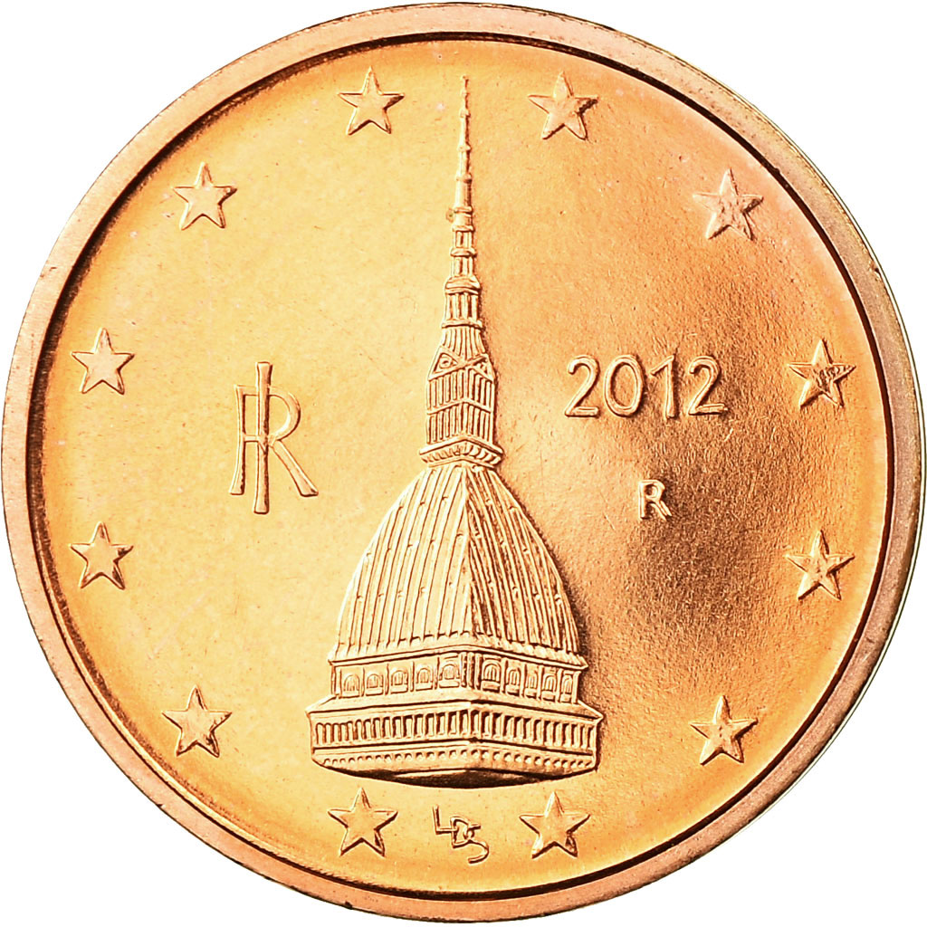 [#731340] Italy, 2 Euro Cent, 2012, MS(65-70), Copper Plated Steel, KM:211