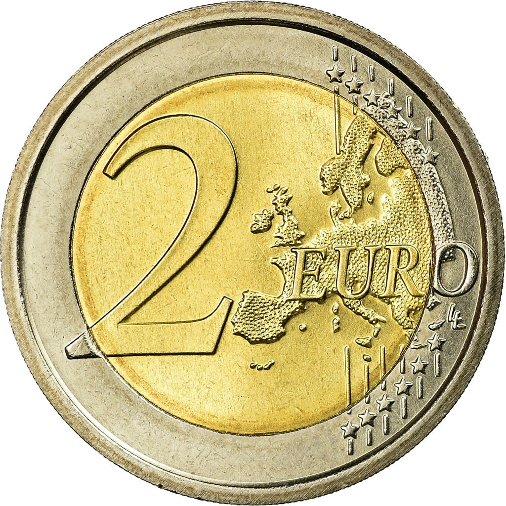 Italy, 2 Euro, 10 ans de l'Euro, 2012, MS(65-70), Bi-Metallic, KM:350