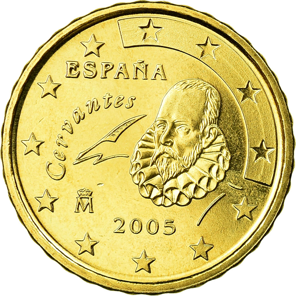 [#731360] Spanien, 10 Euro Cent, 2005, STGL, Messing, KM:1043