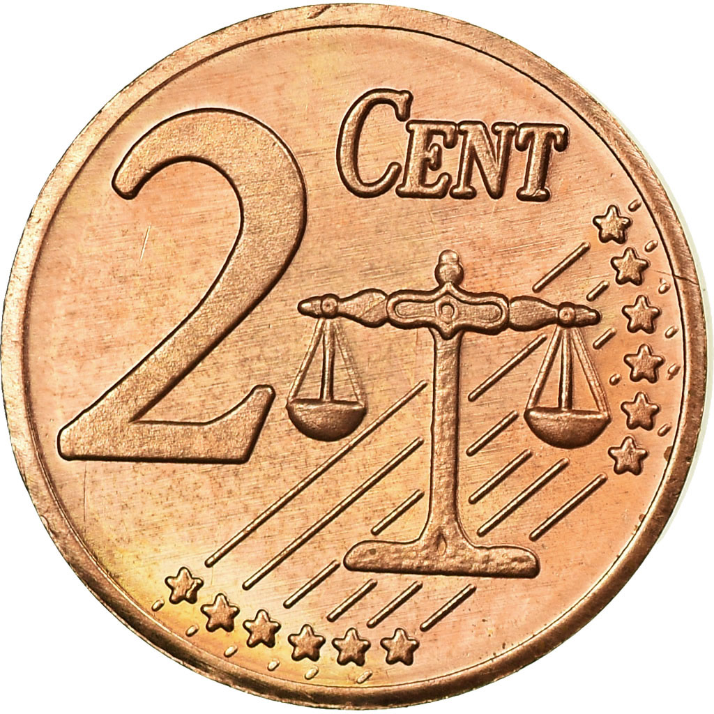 Reino Unido, Fantasy euro patterns, 2 Euro Cent, 2002, SC, Cobre chapado en