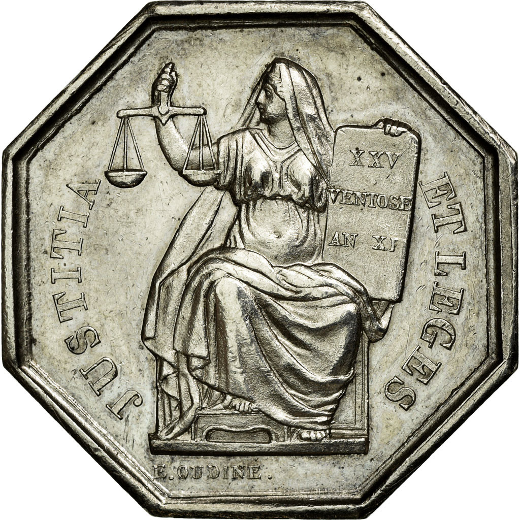 France, Token, Notary, , Silver, Lerouge:408a