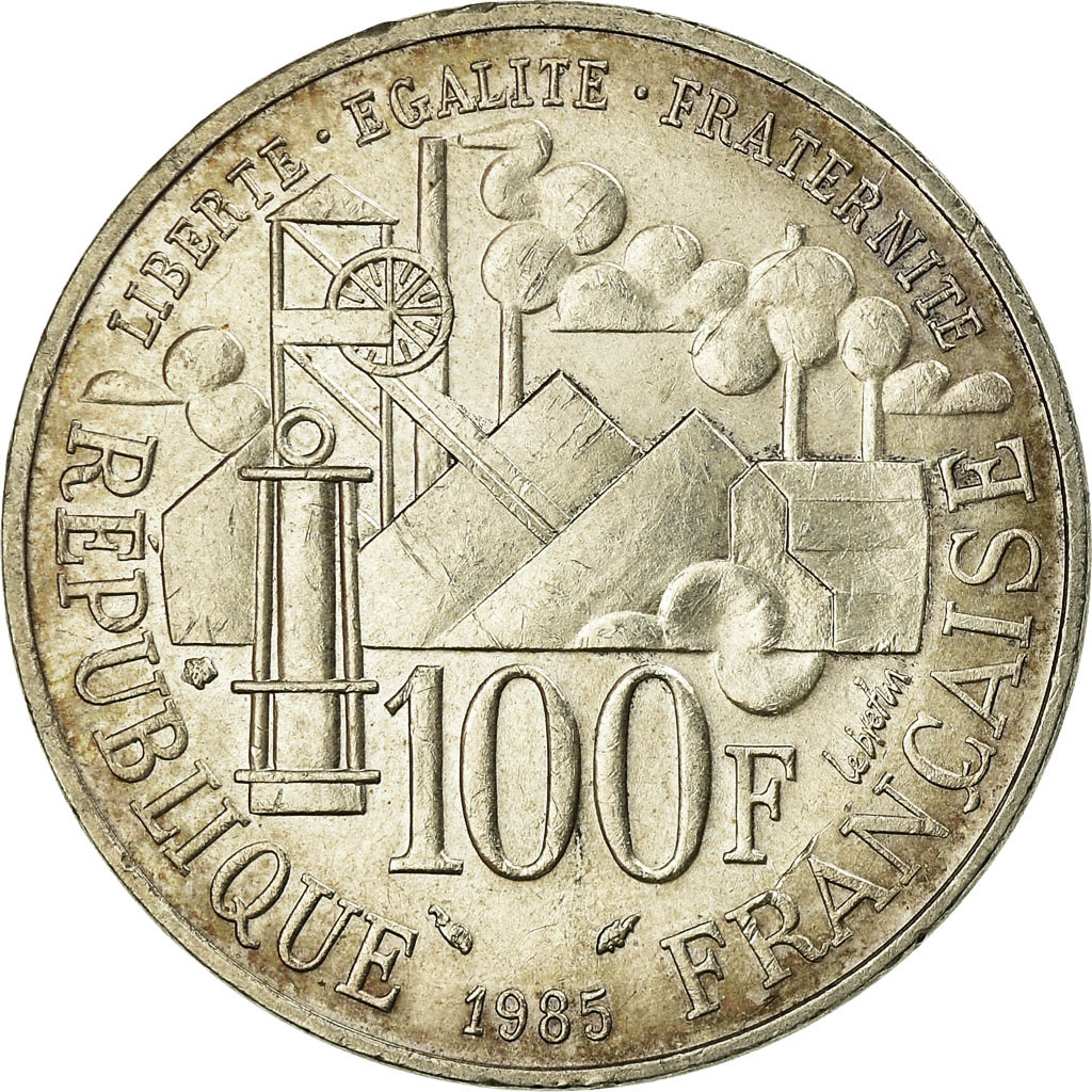 Coin, France, Germinal, 100 Francs, 1985, , Silver, KM:957, Gadoury:900