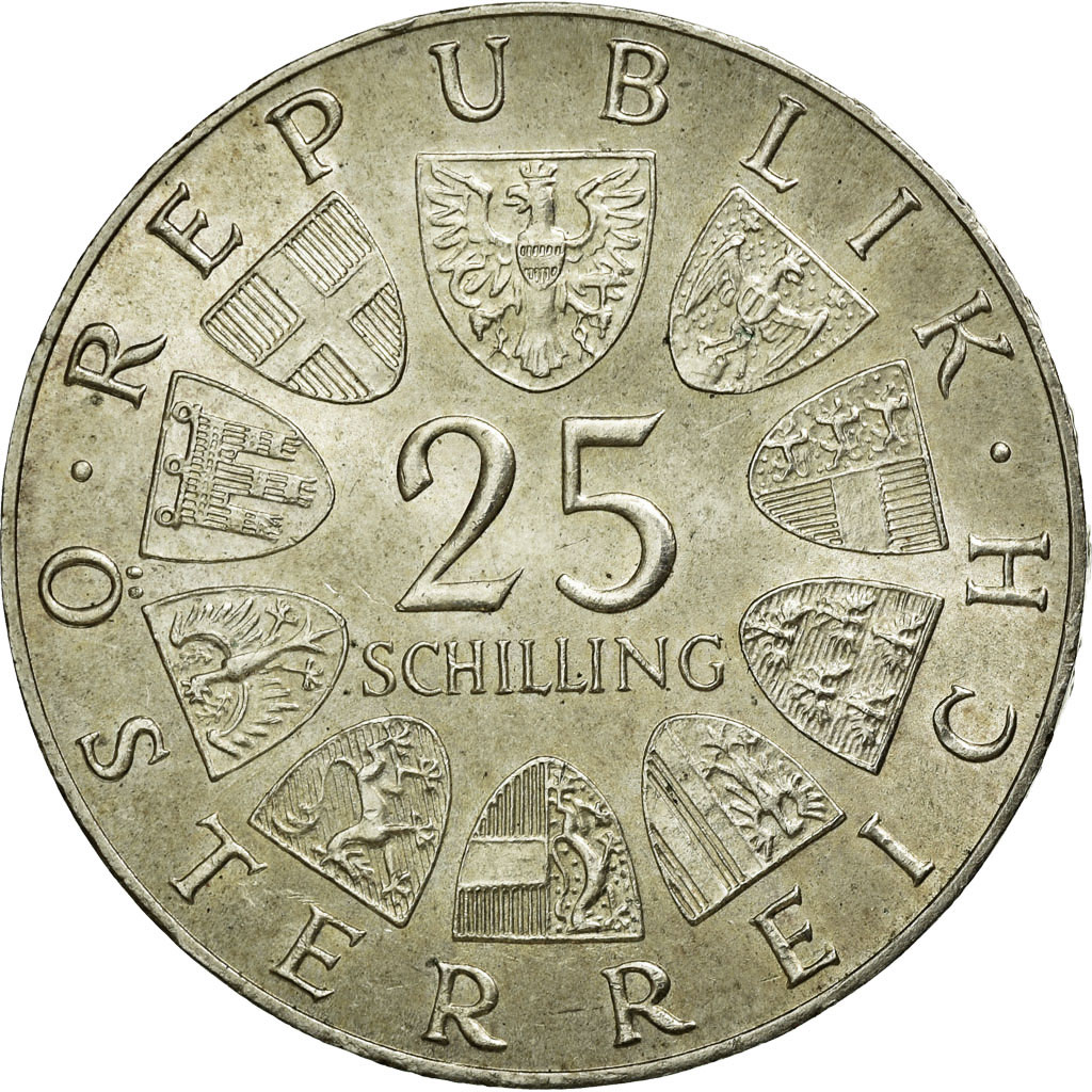 Coin, Austria, 25 Schilling, 1973, , Silver, KM:2915