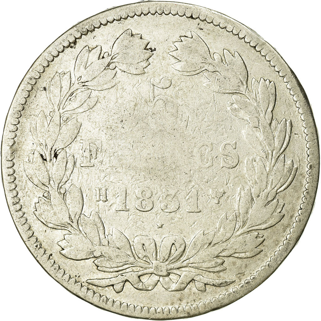 Coin, France, Louis-Philippe, 5 Francs, 1831, La Rochelle, , Silver