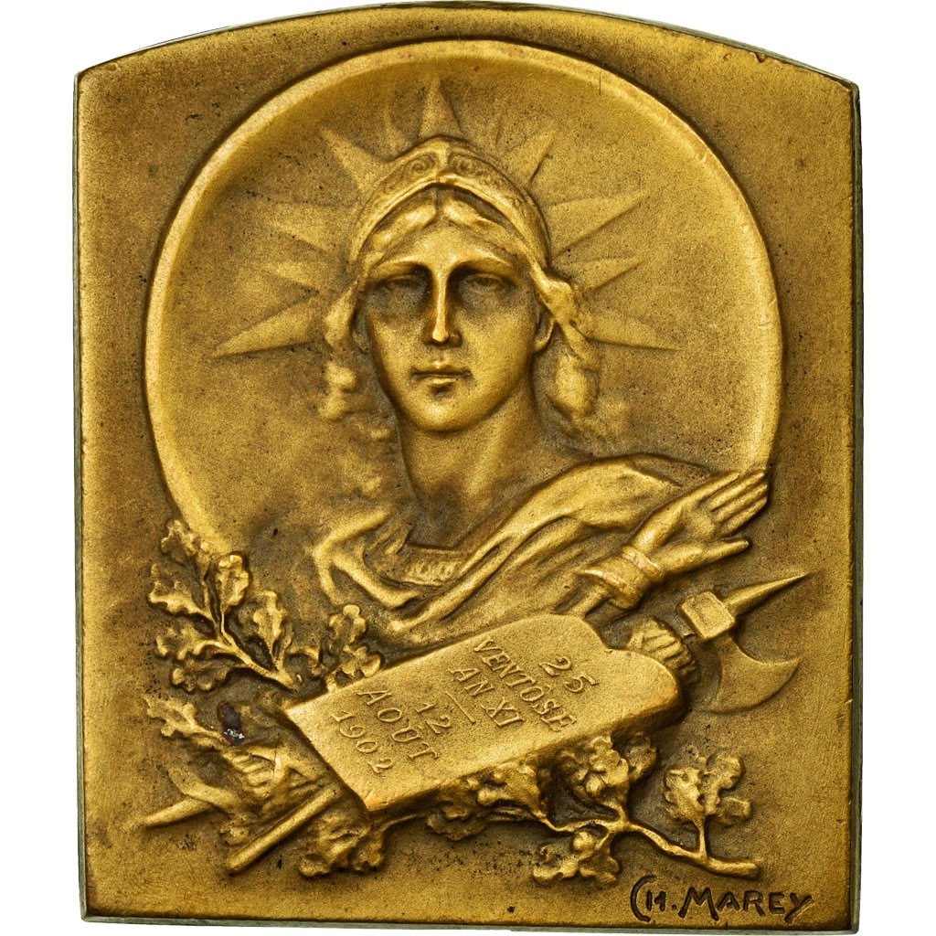 Frankrijk, Token, Notary, 1902, PR, Bronze, Lerouge:530