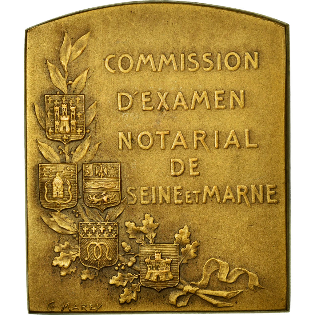 Frankrijk, Token, Notary, 1902, PR, Bronze, Lerouge:530