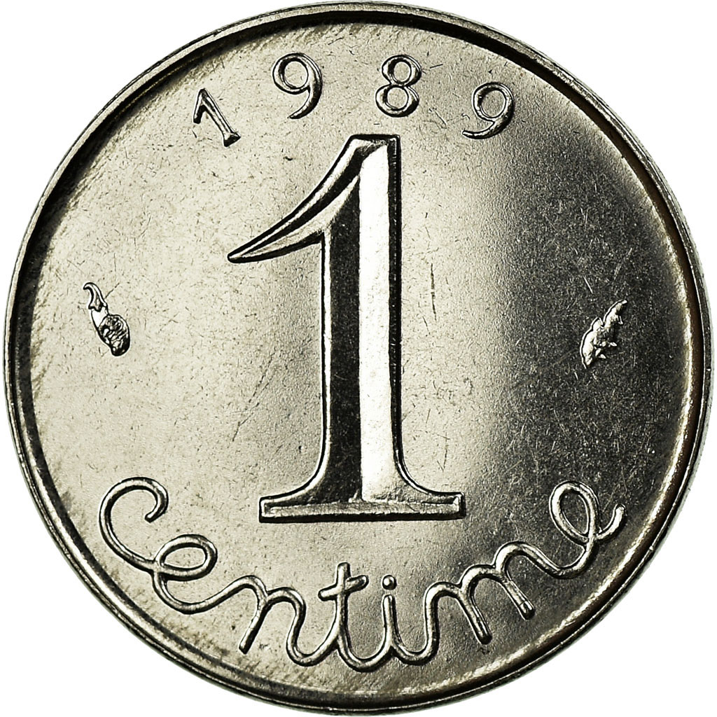 Coin, France, Épi, Centime, 1989, Paris, , Stainless Steel, KM:928