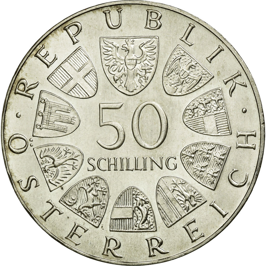 Coin, Austria, 50 Schilling, 1972, , Silver, KM:2914