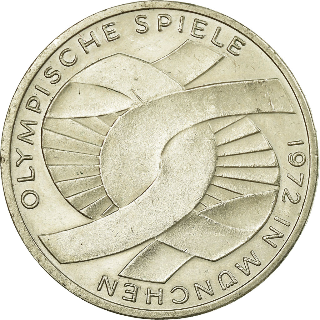 Coin, GERMANY - FEDERAL REPUBLIC, 10 Mark, 1972, Stuttgart, , Silver