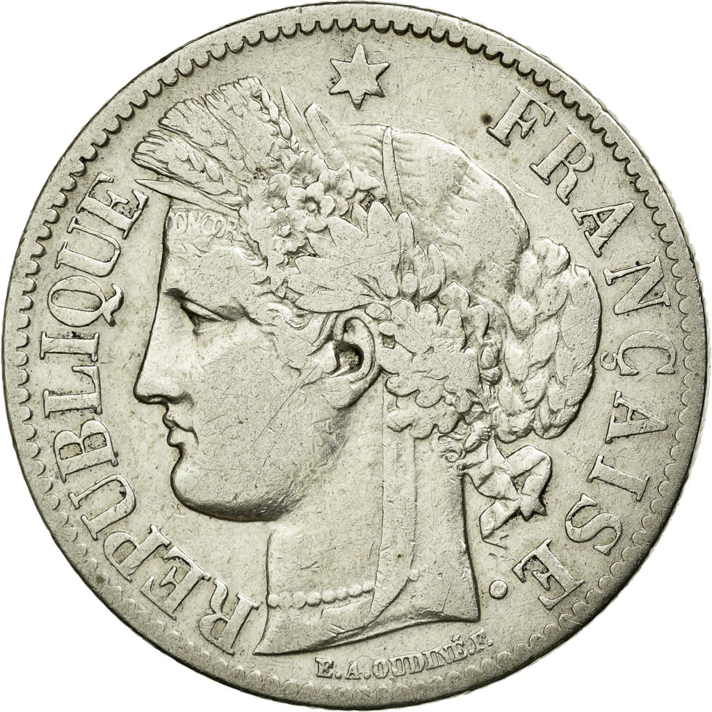 Coin, France, Cérès, 2 Francs, 1888, Paris, , Silver, KM:817.1