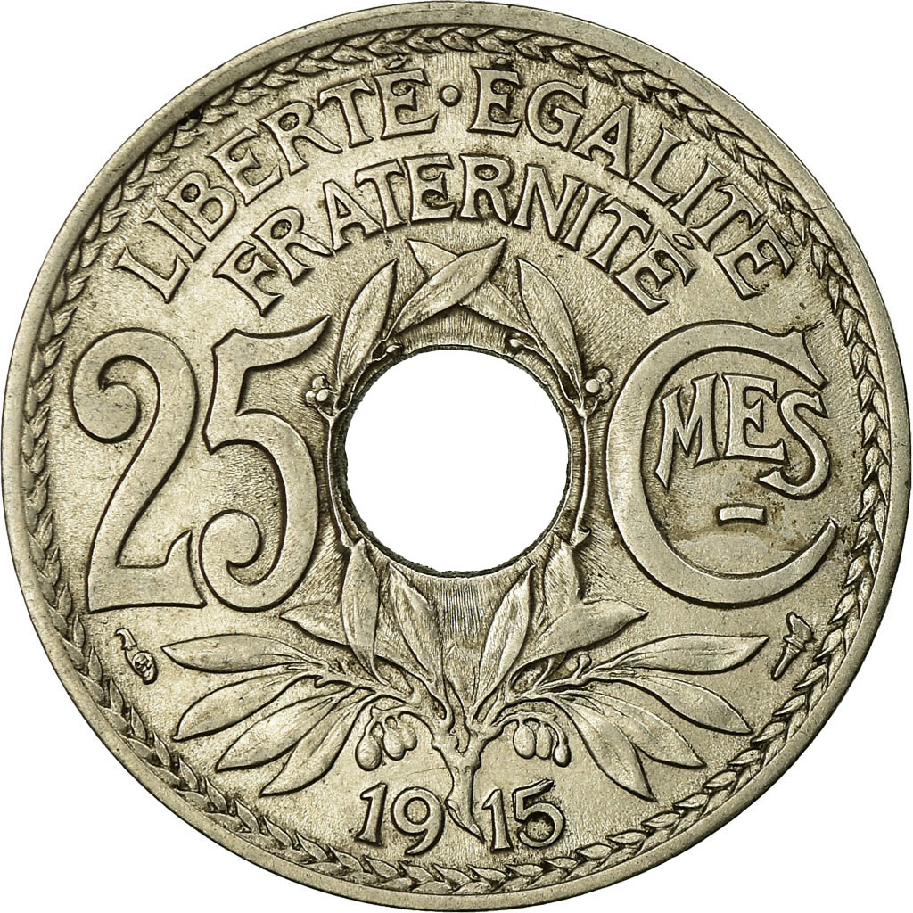 Coin, France, Lindauer, 25 Centimes, 1915, , Nickel, KM:867