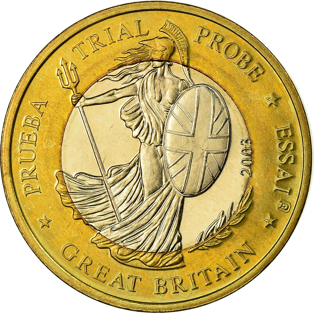 Great Britain, Fantasy euro patterns, 1 Euro, 2003, , Bi-Metallic