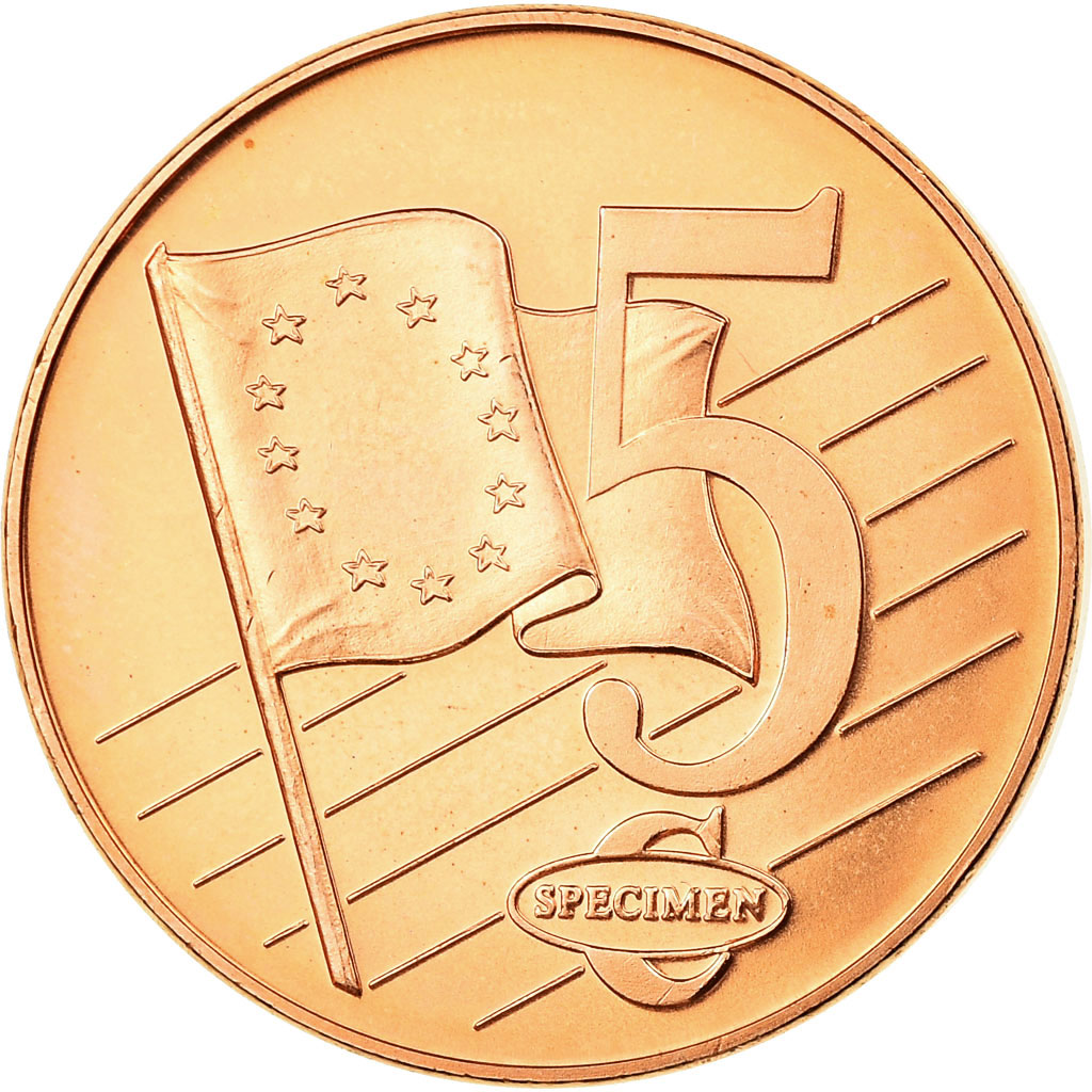 Lituania, Fantasy euro patterns, 5 Euro Cent, 2003, SC, Cobre