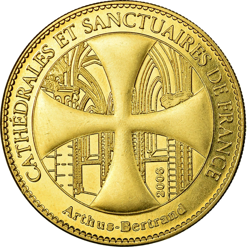 France, Token, Reims - Cathédrale n°2 - Ange, 2006, Arthus Bertrand