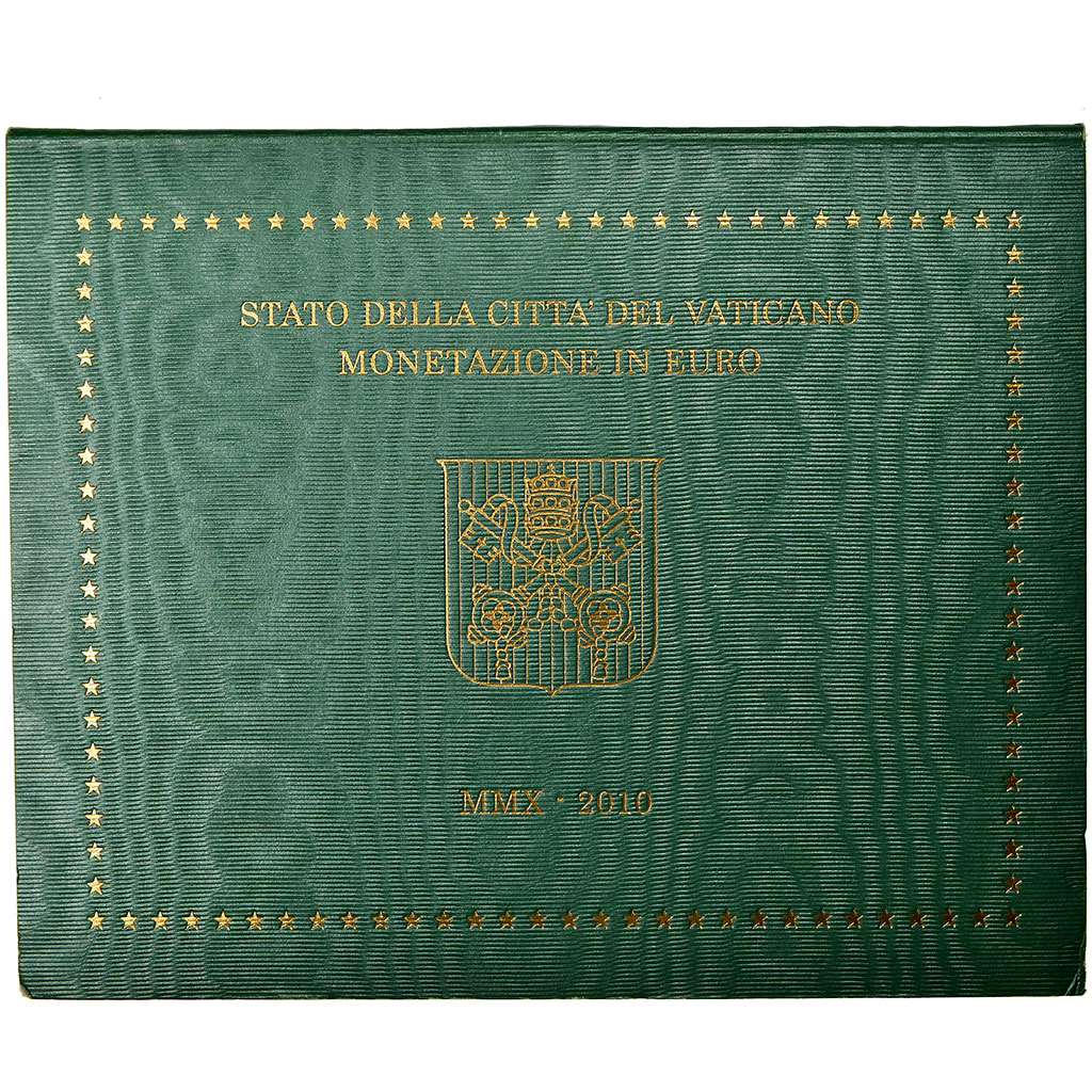 Vatican, 1 Cent to 2 Euro, 2010, BU, 