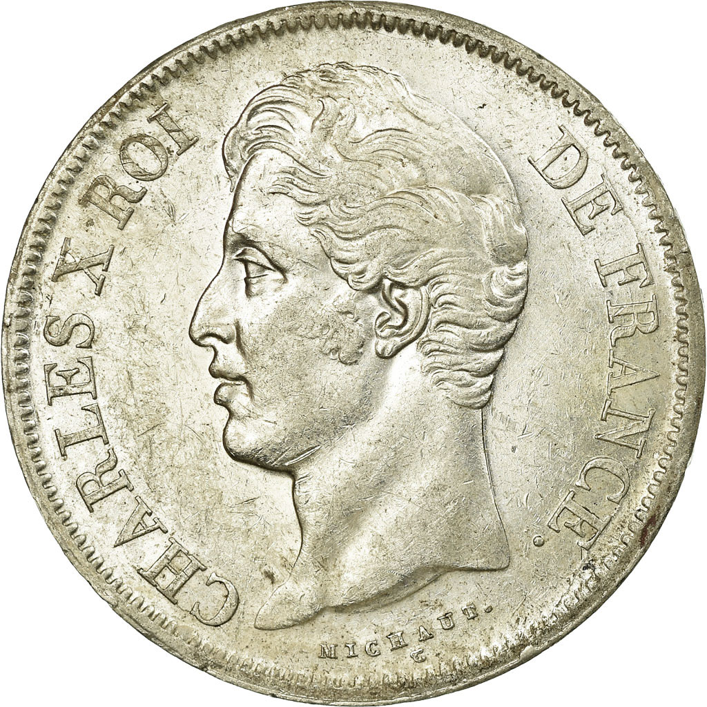 Coin, France, Charles X, 5 Francs, 1829, Paris, , Silver, KM:728.1