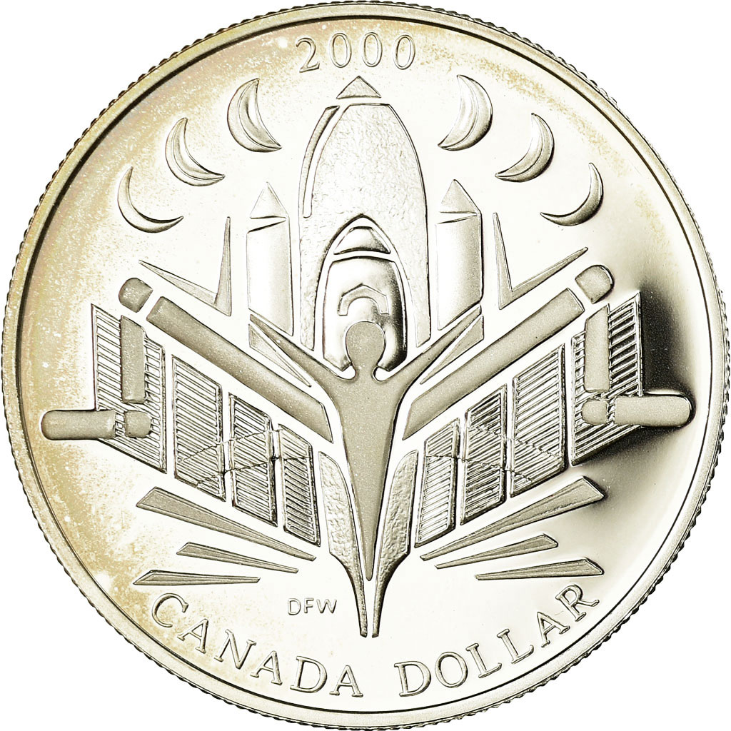 Coin, Canada, Elizabeth II, Dollar, 2000, Royal Canadian Mint, Ottawa, Proof