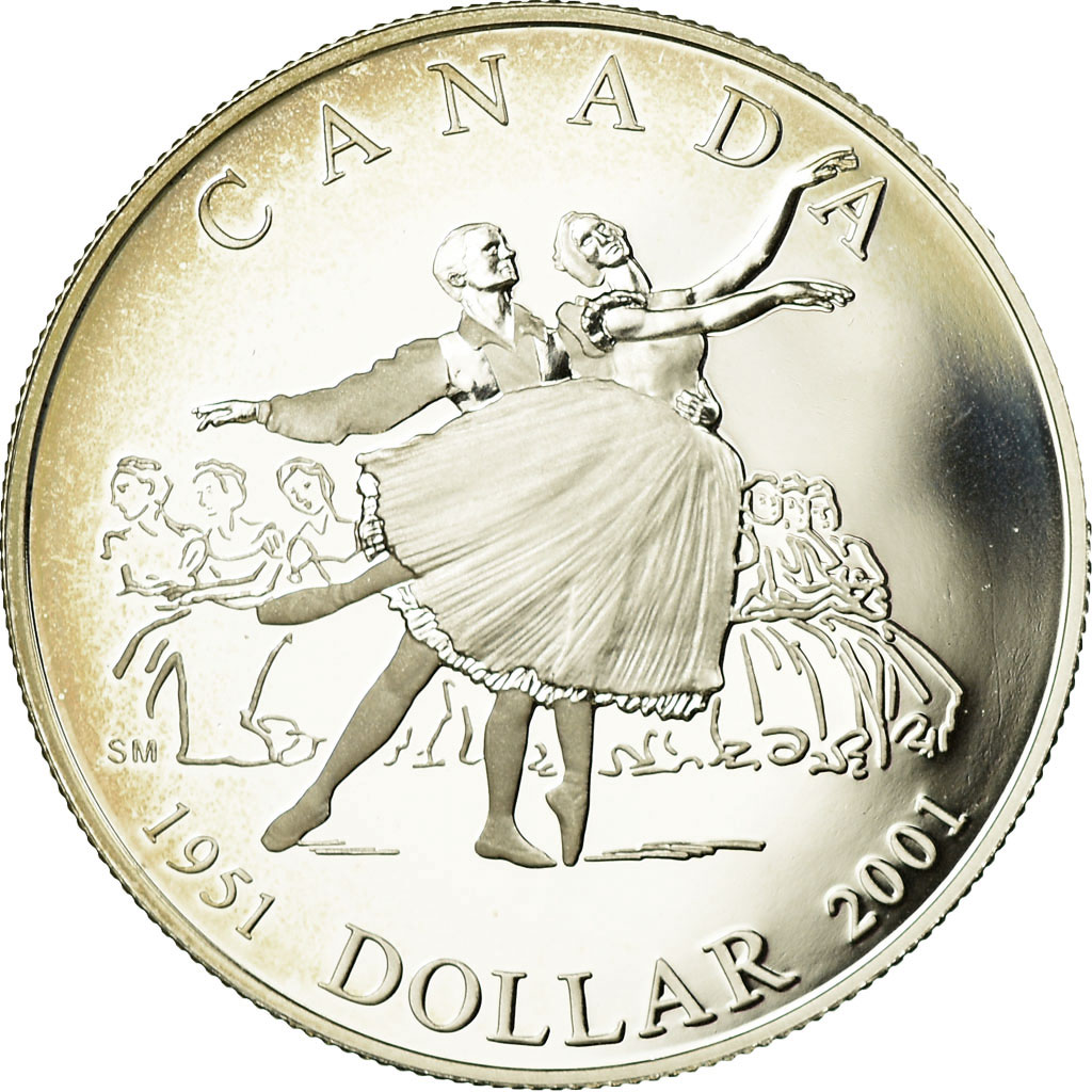 Coin, Canada, Elizabeth II, Dollar, 2001, Royal Canadian Mint, Ottawa, Proof