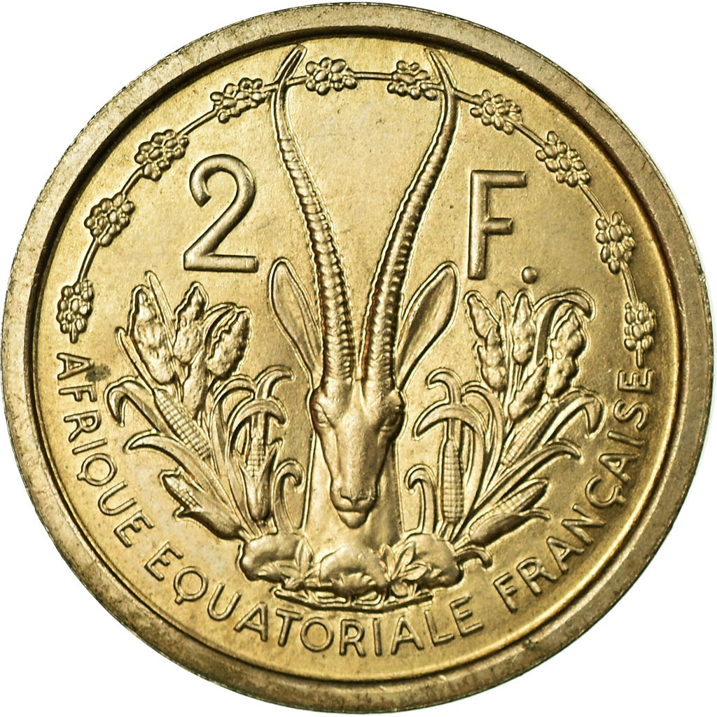 Coin, French Equatorial Africa, 2 Francs, 1948, Paris, ESSAI, 