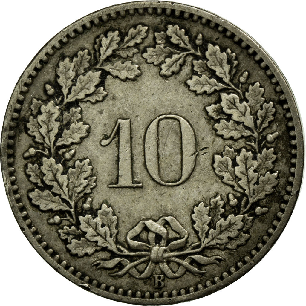 Coin, Switzerland, 10 Rappen, 1897, Bern, , Copper-nickel, KM:27