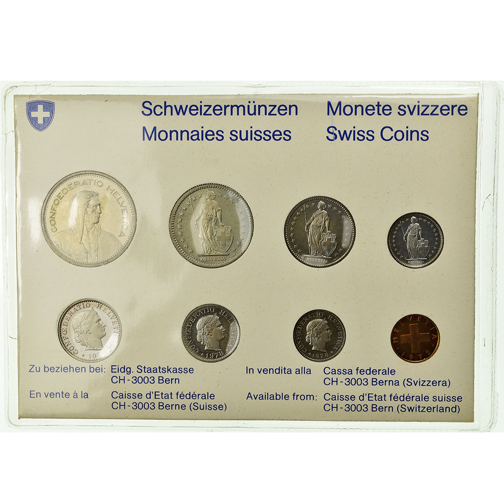 Coin, Switzerland, Set, 1978, Bern, 