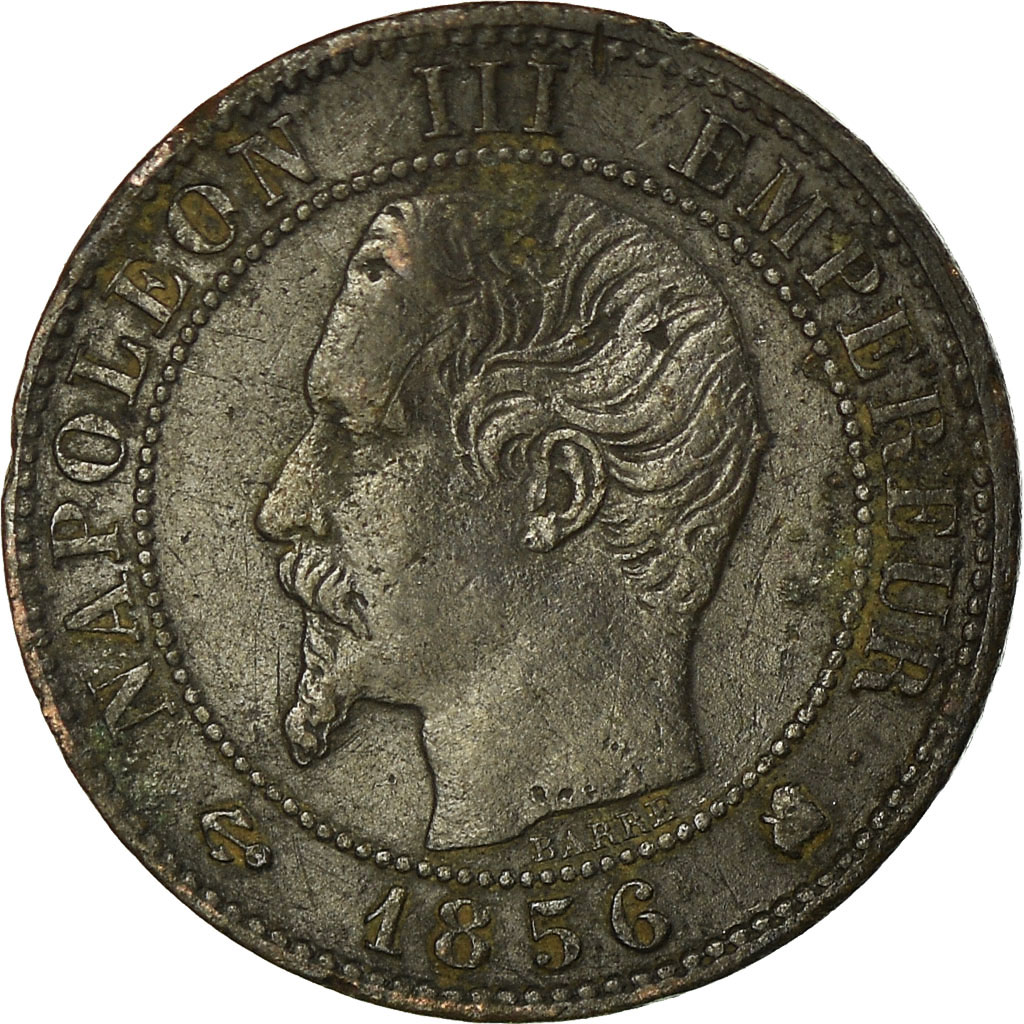 Coin, France, Napoleon III, Napoléon III, Centime, 1856, Bordeaux, 