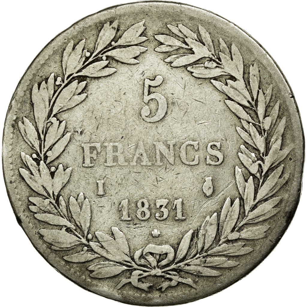 Coin, France, Louis-Philippe, 5 Francs, 1831, Limoges, , Silver