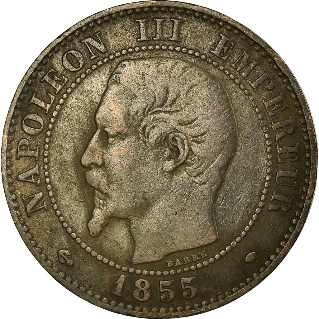 Coin, France, Napoleon III, Napoléon III, 2 Centimes, 1855, Marseille