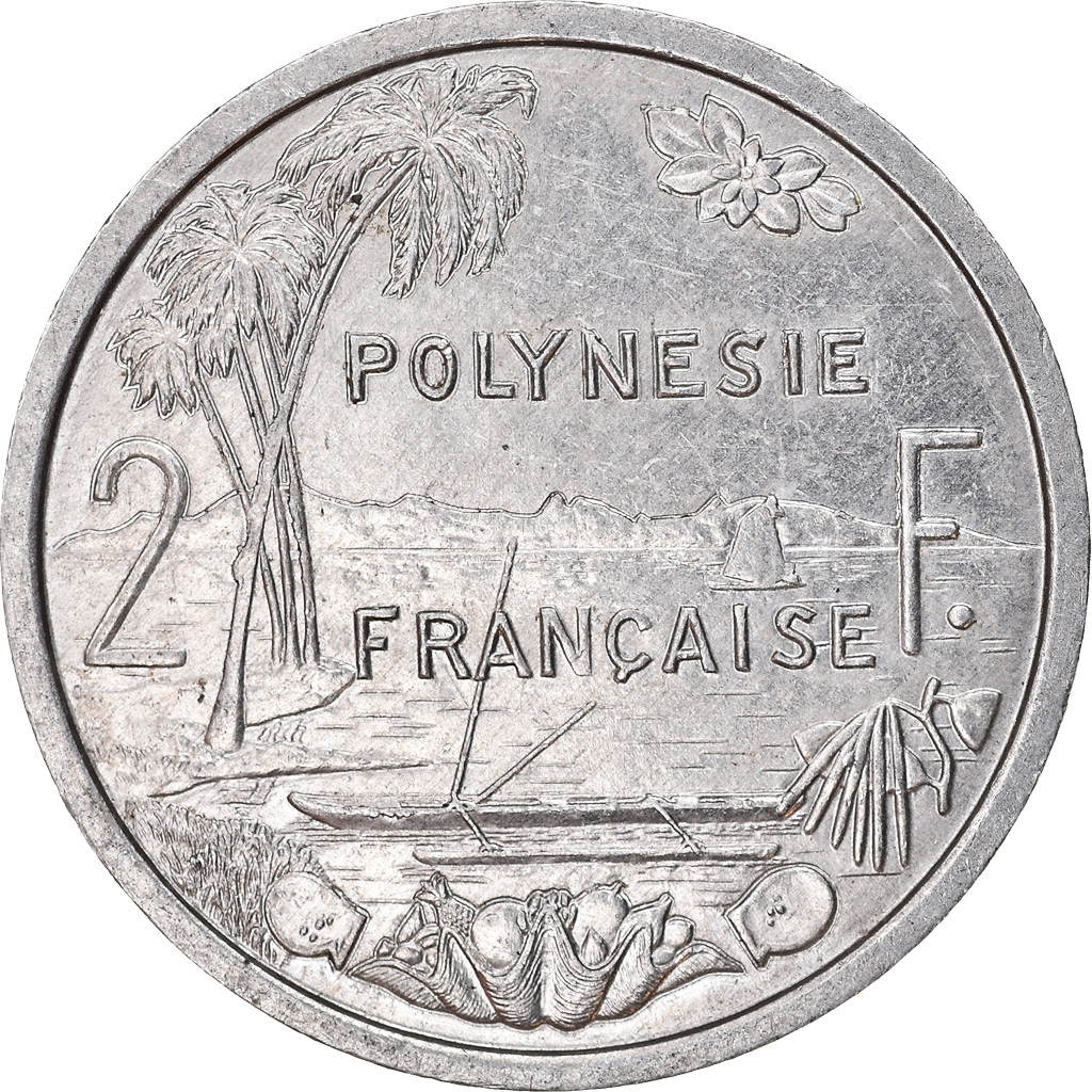 Moneda, Polinesia francesa, 2 Francs, 1999, Paris, MBC, Aluminio, KM:10