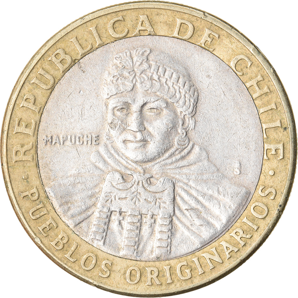 Moneda, Chile, 100 Pesos, 2003, Santiago, MBC, Bimetálico, KM:236