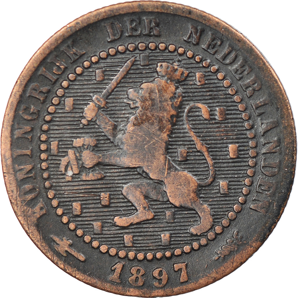 Coin, Netherlands, Wilhelmina I, Cent, 1897, , Bronze, KM:107.2