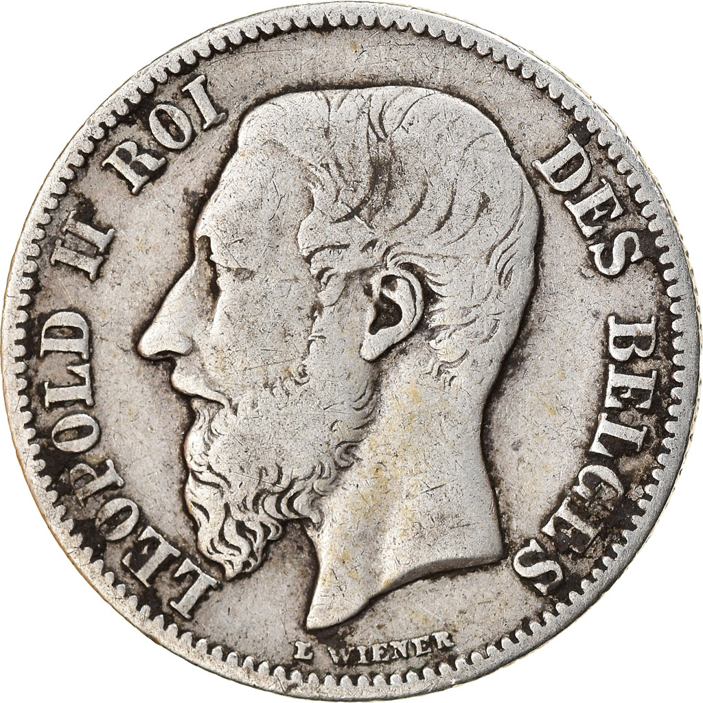 Belgium, Leopold II, 50 Centimes, 1886, Silver, , KM:26