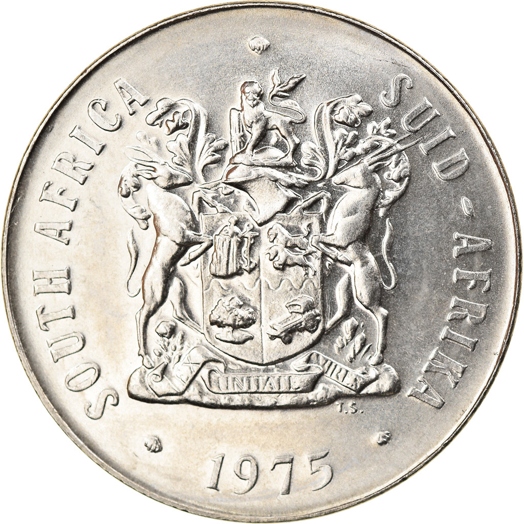 Coin, South Africa, 50 Cents, 1975, , Nickel, KM:87