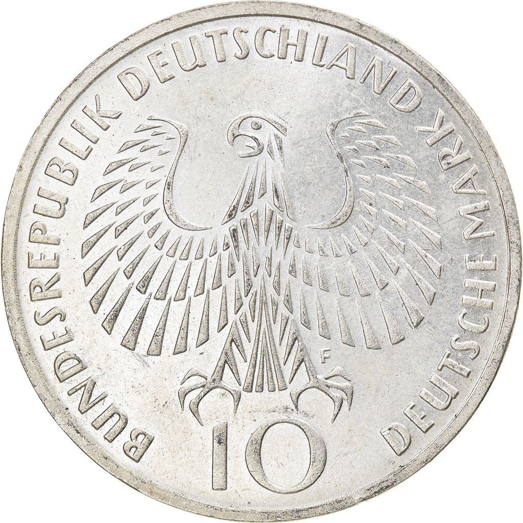 Coin, GERMANY - FEDERAL REPUBLIC, 10 Mark, 1972, Stuttgart, , Silver