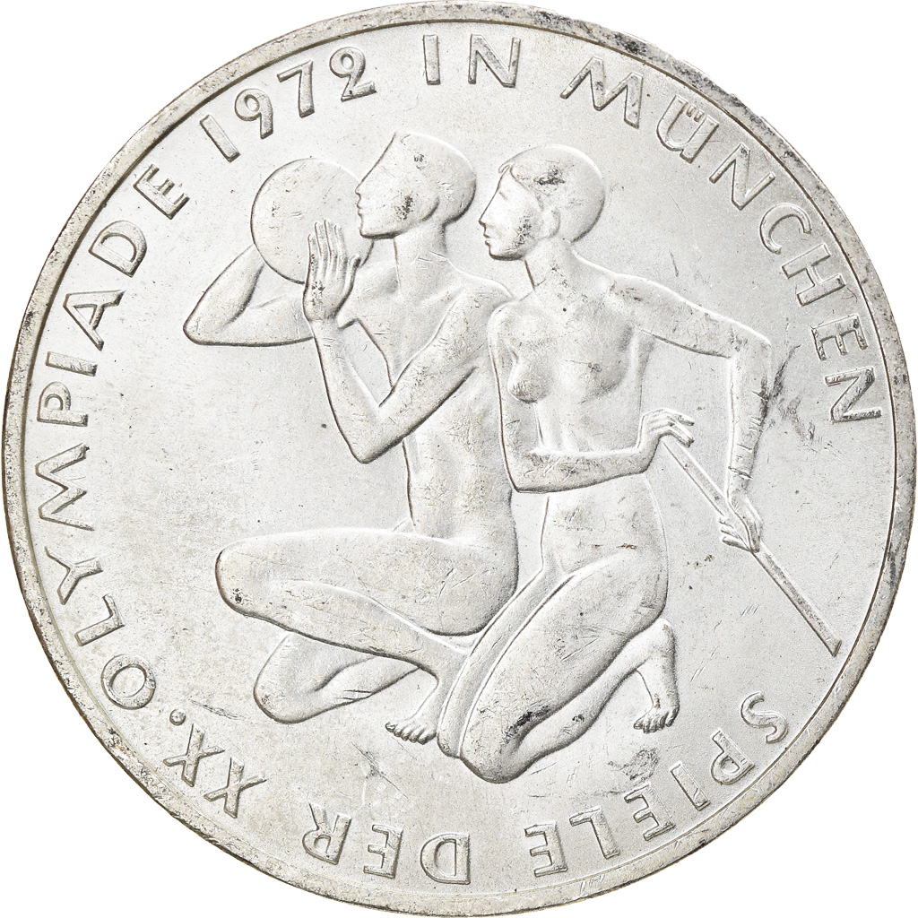 Coin, GERMANY - FEDERAL REPUBLIC, 10 Mark, 1972, Munich, , Silver