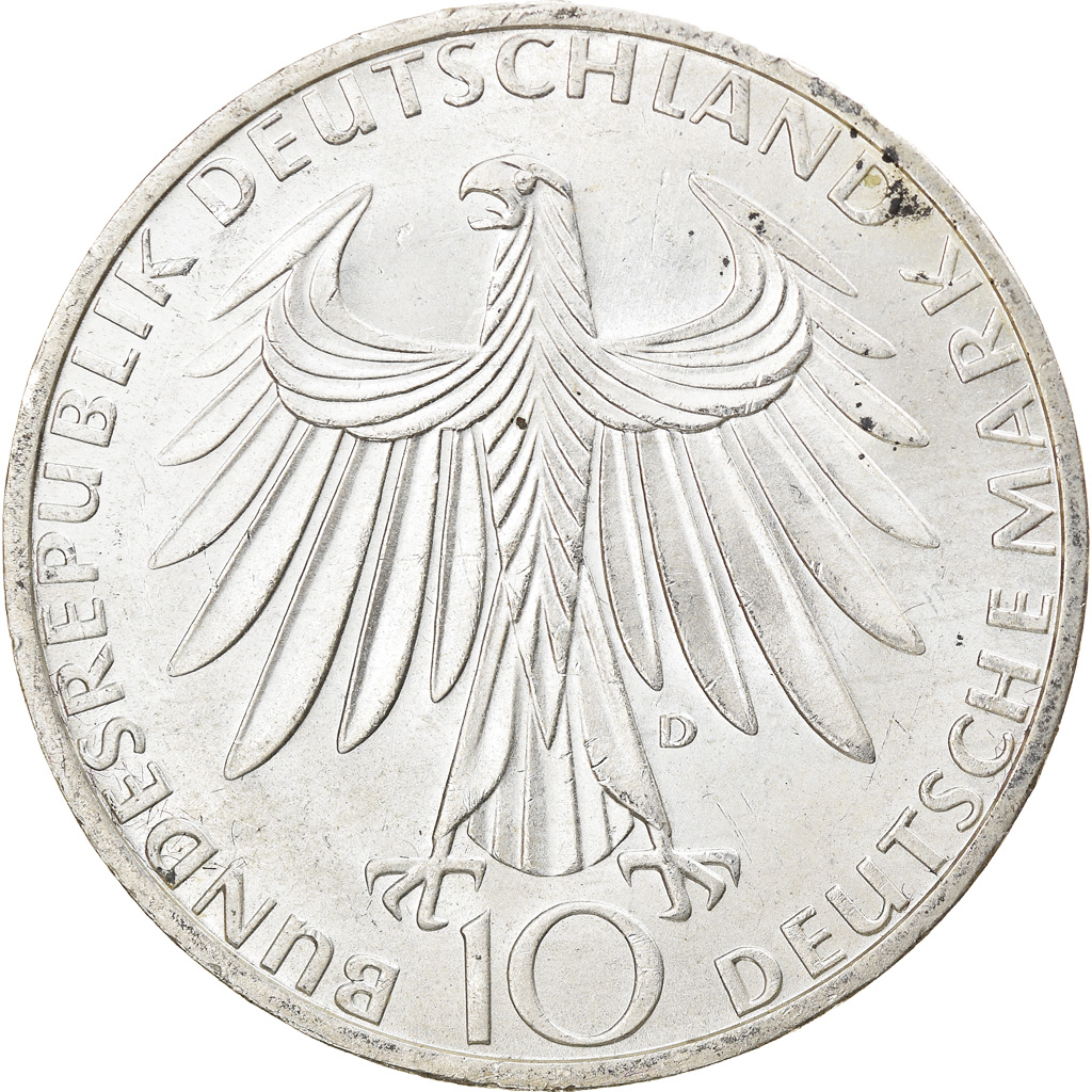 Coin, GERMANY - FEDERAL REPUBLIC, 10 Mark, 1972, Munich, , Silver
