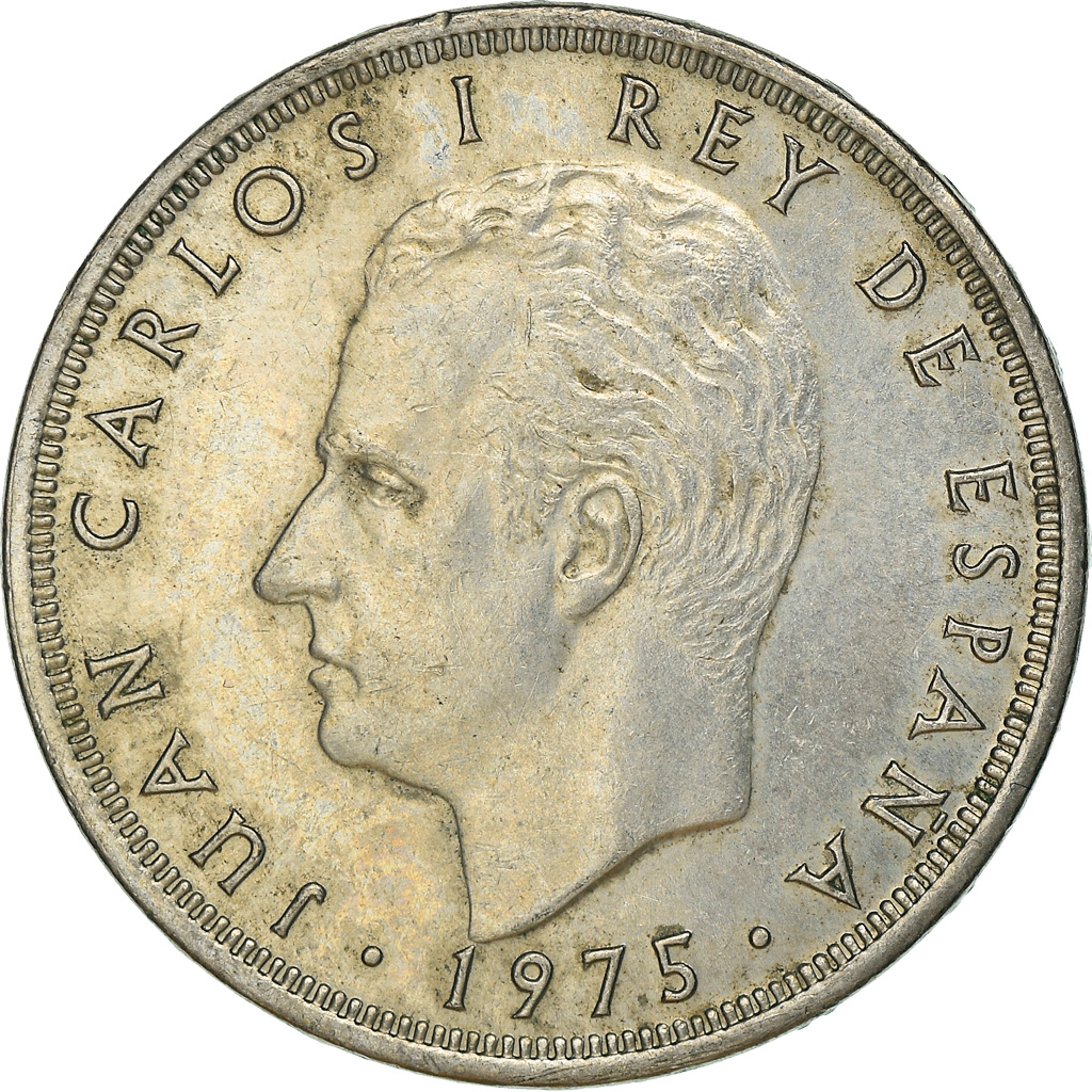 Moneda, España, Juan Carlos I, 25 Pesetas, 1976, BC+, Cobre - níquel, KM:808