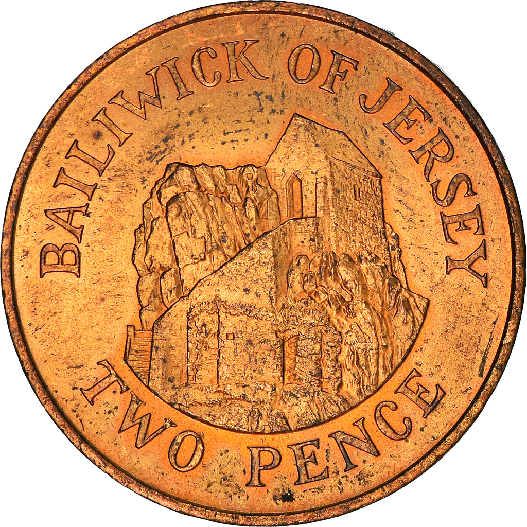 Coin, Jersey, Elizabeth II, 2 Pence, 1983, , Bronze, KM:55