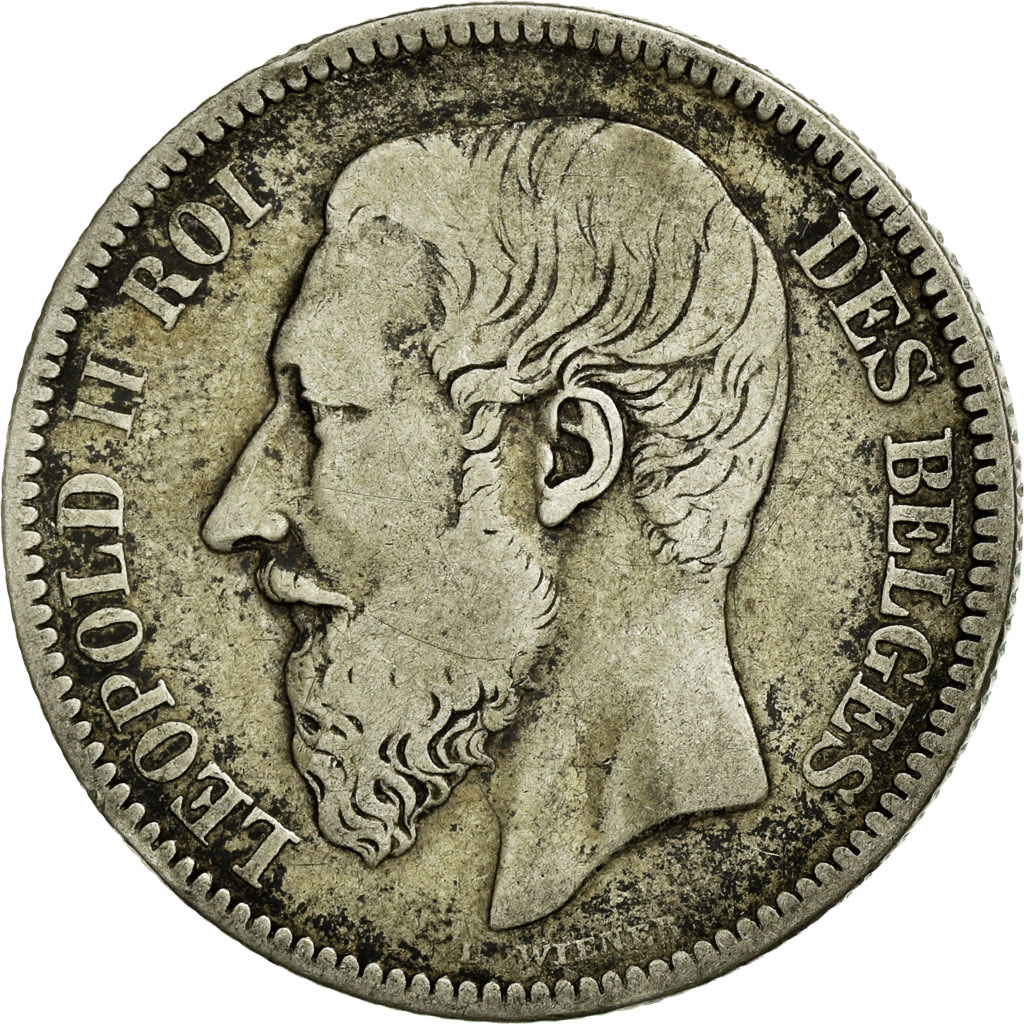 Coin, Belgium, Leopold II, 2 Francs, 2 Frank, 1866, , Silver, KM:30.1