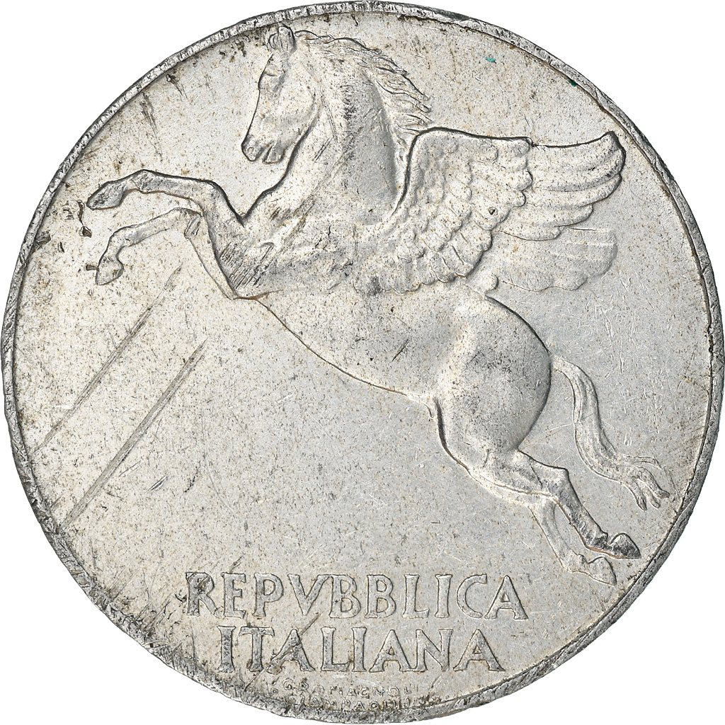 Coin, Italy, 10 Lire, 1950, Rome, , Aluminum, KM:90