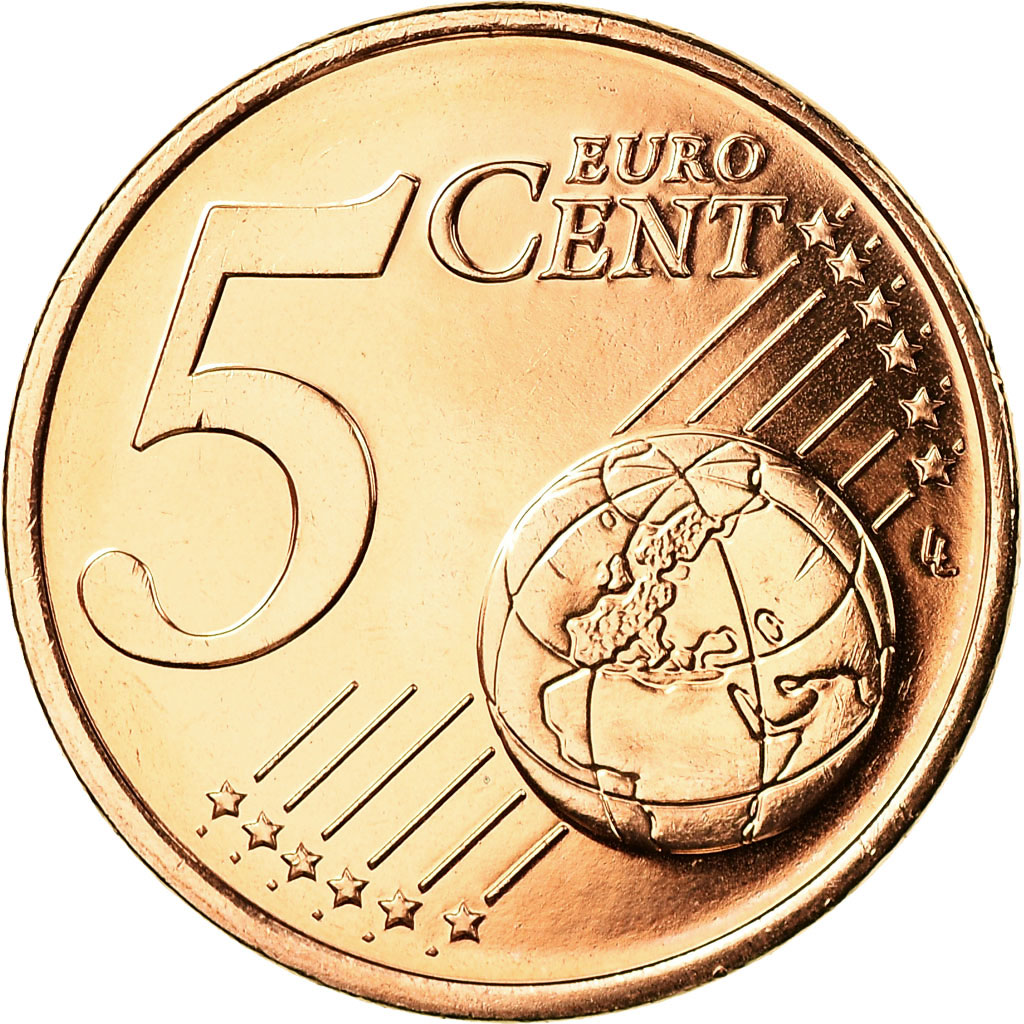 Frankreich, 5 Euro Cent, 2015, STGL, Copper Plated Steel