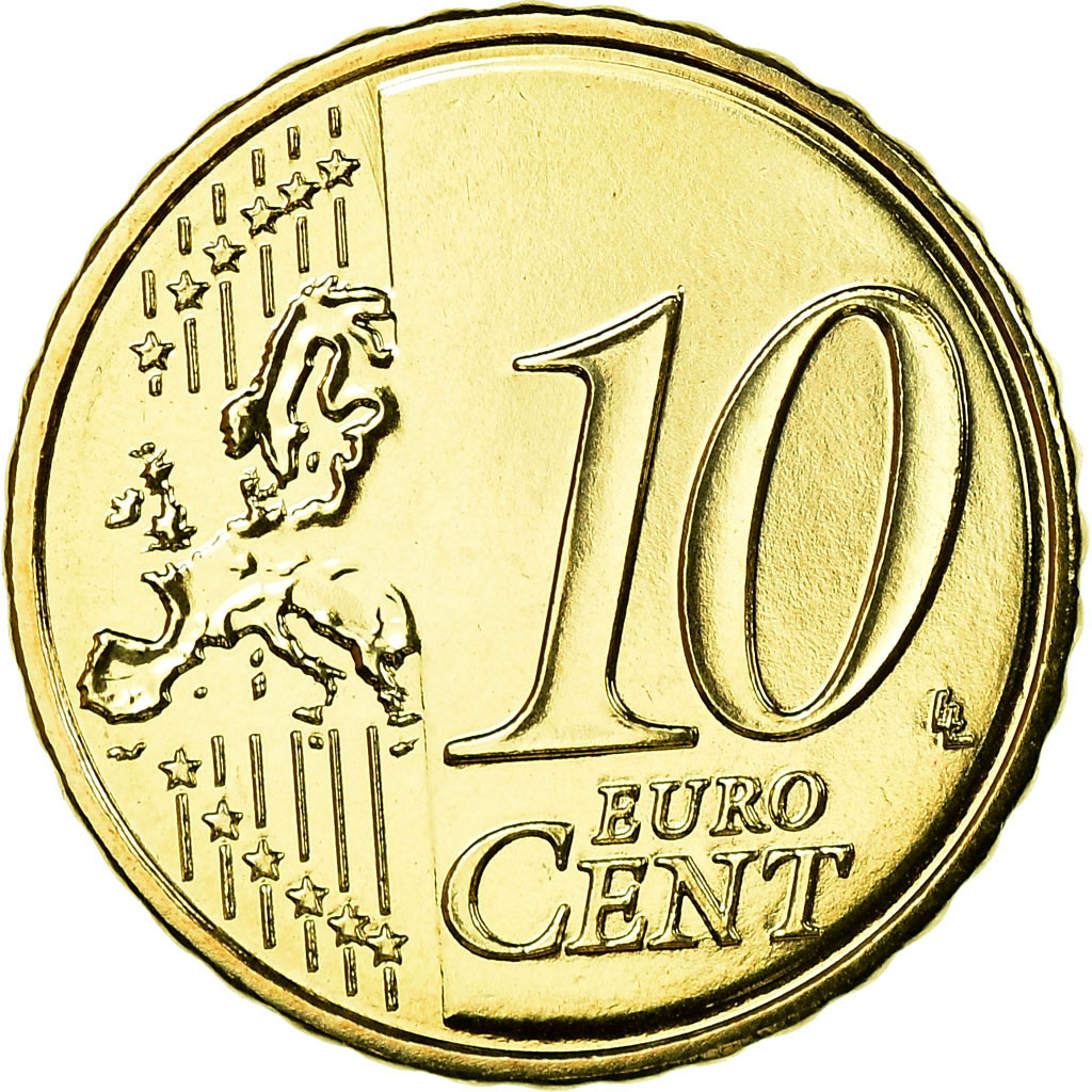 Frankreich, 10 Euro Cent, 2018, STGL, Messing