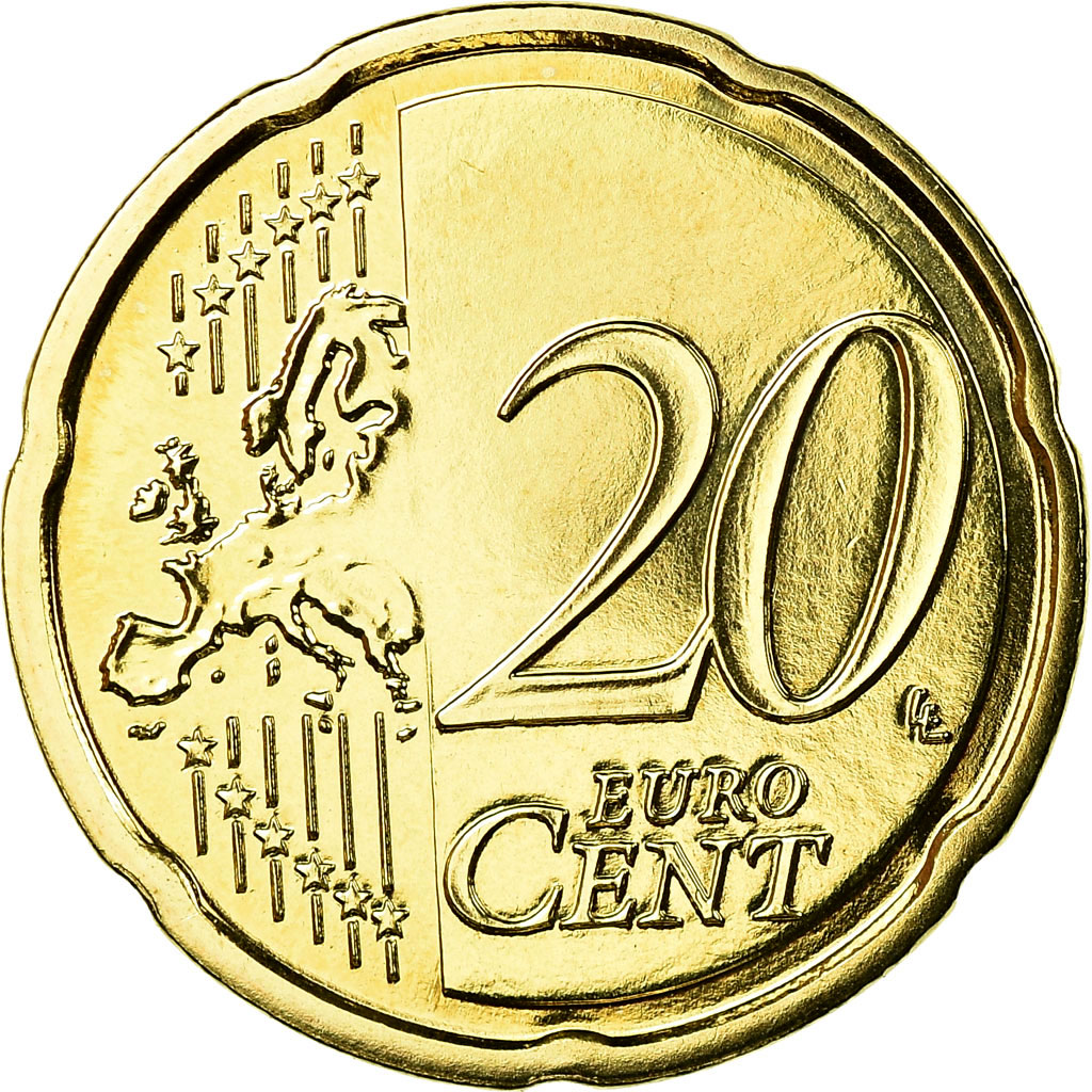 Frankreich, 20 Euro Cent, 2018, STGL, Messing