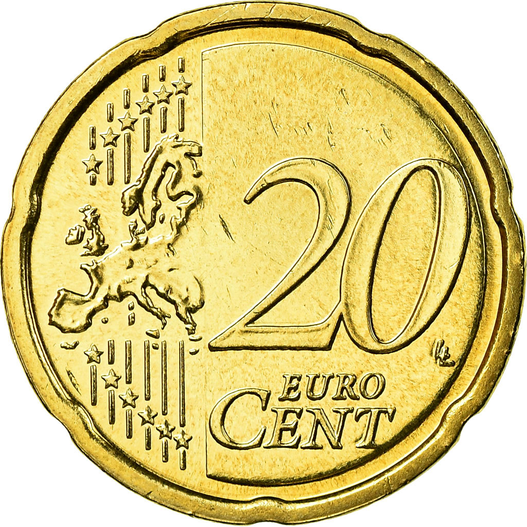 [#753733] IRELAND REPUBLIC, 20 Euro Cent, 2007, STGL, Messing, KM:48
