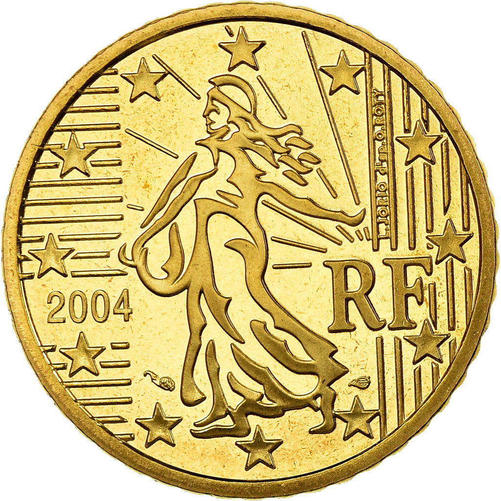 Frankreich, 50 Euro Cent, 2004, Proof, STGL, Messing, KM:1287