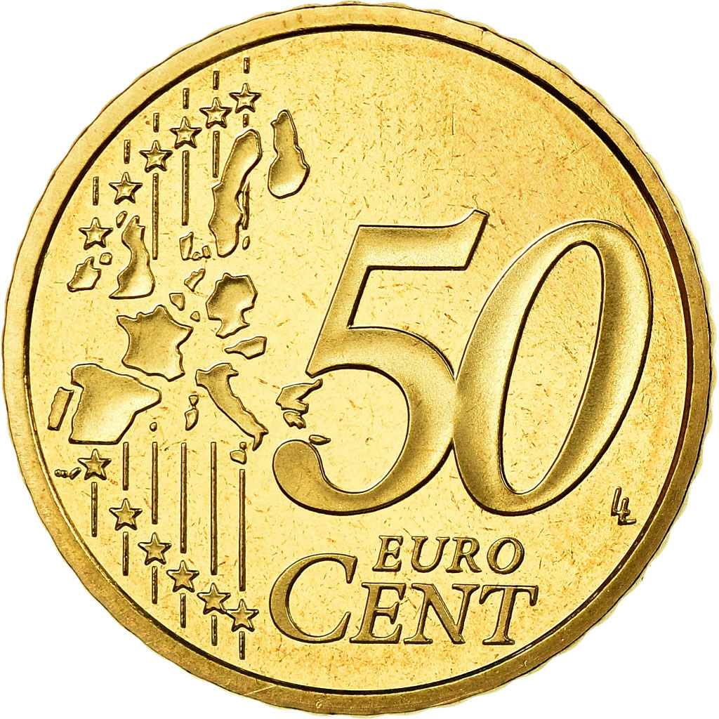 Frankreich, 50 Euro Cent, 2004, Proof, STGL, Messing, KM:1287